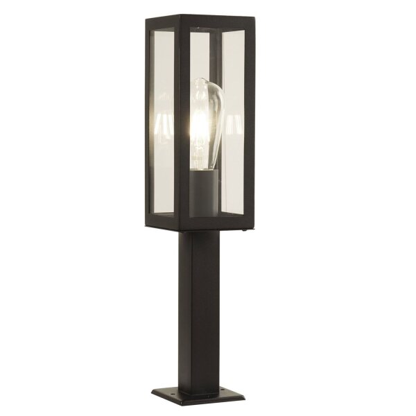Lampe dextérieur IP44 E27 45 cm noir verre acier inoxydable Moderne
