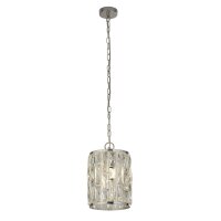 Suspension cristal E27 D : 22 cm Chrome Clair Art...
