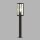 Lampe dextérieur acier inoxydable verre IP44 E27 90 cm noir