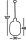 Suspension verre D : 30 cm en laiton ambre E27 REAGAN