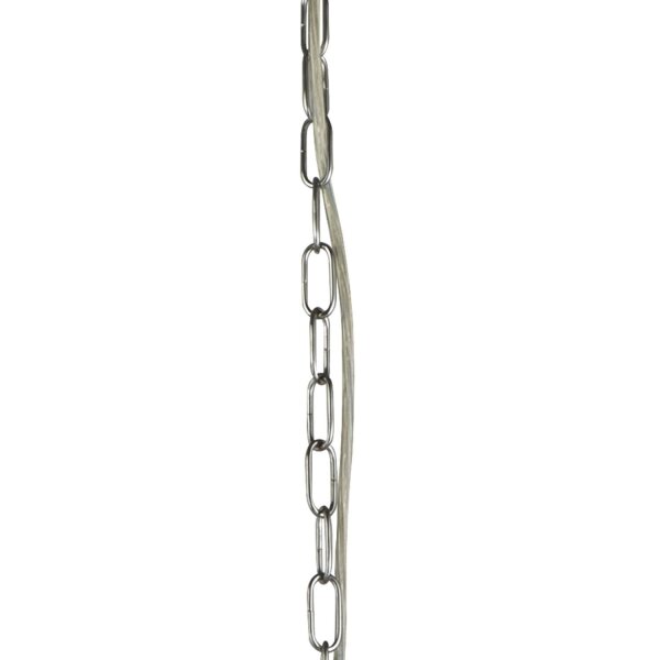 Suspension Art Déco Ø 65 cm rond 8x E14 abat-jour cristal