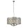 Suspension Art Déco Ø 65 cm rond 8x E14 abat-jour cristal