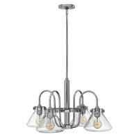 Lampe à suspendre en verre chromé Abat-jour...