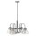 Lampe &agrave; suspendre en verre chrom&eacute; Abat-jour design industriel