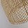 Suspension E27 Ø 60 cm Blanc Naturel Bois Bambou Corbeille Boho