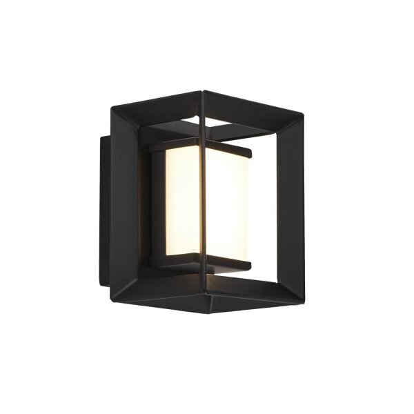 Applique LED salle de bain IP44 noir blanc 3000 K H : 10 cm
