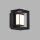 Applique LED salle de bain IP44 noir blanc 3000 K H : 10 cm