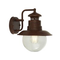 Lampe dextérieur murale IP44 H : 27 cm E27 Marron...