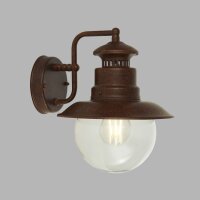 Lampe dextérieur murale IP44 H : 27 cm E27 Marron...
