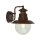 Lampe dextérieur murale IP44 H : 27 cm E27 Marron Verre Métal Maritim