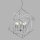 Lampe à suspendre Métal Moderne 5-flamme E14 Chrome