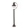 Lampe dextérieur jardin IP44 E27 110 cm brun rouille verre métal