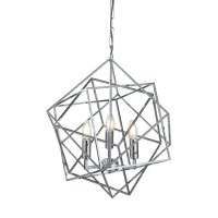 Suspension chrome 3x E14 L : 48 cm Métal Moderne...
