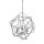 Suspension chrome 3x E14 L : 48 cm Métal Moderne HANNAH