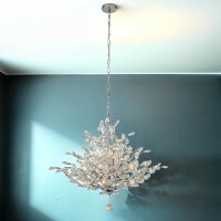 Lampe à suspendre cristal métal Ø 78...