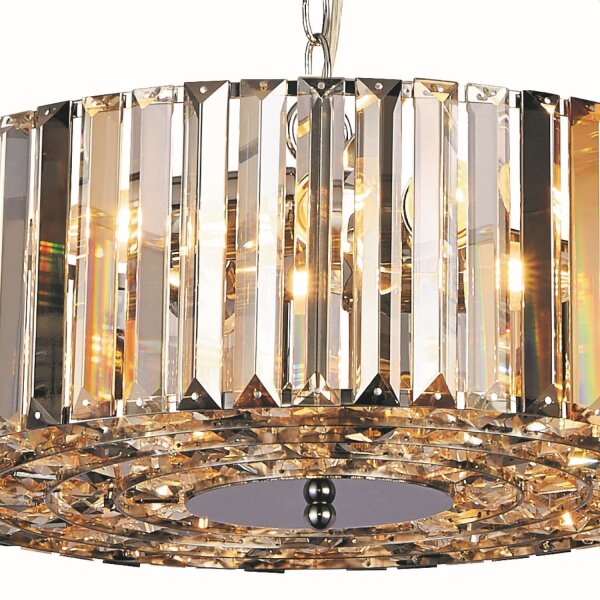 Suspension cristal ronde D : 50 cm 5x E27 Art Déco
