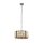 Suspension Art Déco ronde Ø 35 cm cristal verre fumé