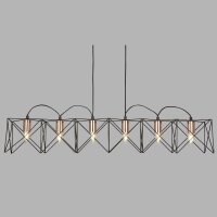 Lampe à suspendre métal 110 cm de long H :...