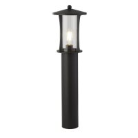Lampadaire extérieur IP44 73 cm E27 Noir Alu Verre...