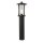 Lampadaire extérieur IP44 73 cm E27 Noir Alu Verre Jardin