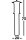 Lampadaire extérieur IP44 73 cm E27 Noir Alu Verre Jardin