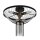 Plafonnier rond Ø 40 cm Noir Métal Acrylique Cristal