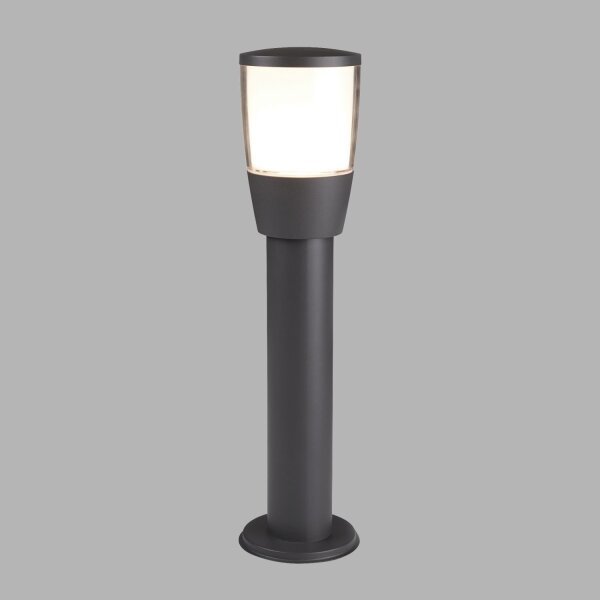 Lampadaire extérieur IP44 E27 45 cm Anthracite Blanc