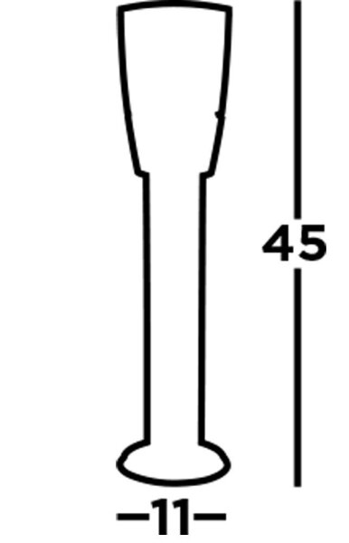 Lampadaire extérieur IP44 E27 45 cm Anthracite Blanc