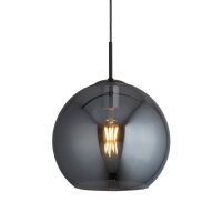 Lampe à suspendre verre fumé Ø 30 cm...