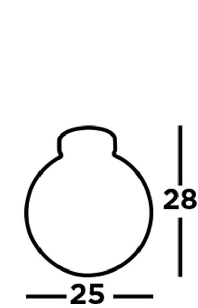 Plafonnier Abat-jour sphérique Ø 25 cm Verre fumé Métal