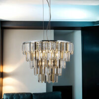 Lustre Art Déco Ø 65 cm cristal verre...
