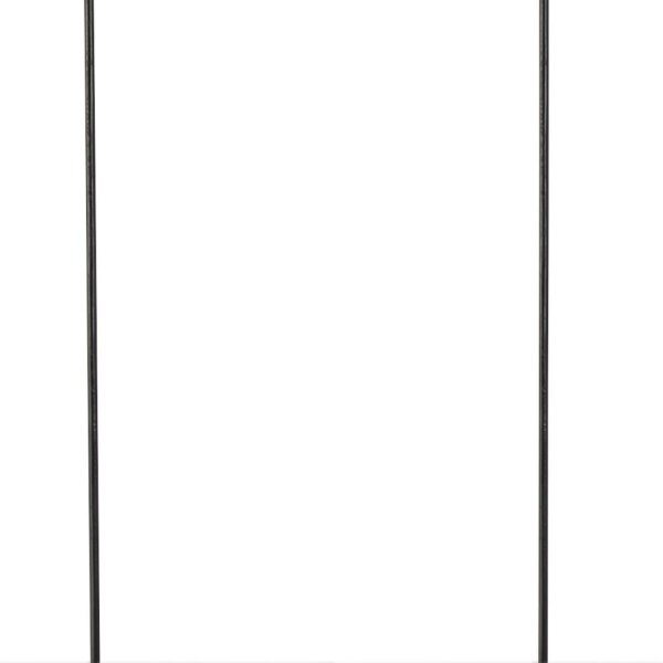 Suspension en métal L : 81 cm H. max. 1,2 m en argent 4x E27