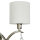 Applique murale 2 flammes en laiton antique naturel E14 tissu