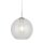 Suspension Verre Boule Ø 25 cm Clair Chrome pour E27
