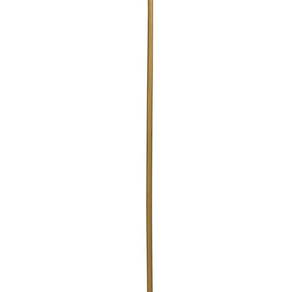 Suspension à 3 flammes en laiton antique ambre E27