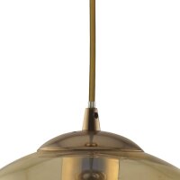 Suspension boule verre Ø 30 cm E27 en laiton...