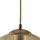 Suspension boule verre Ø 30 cm E27 en laiton antique ambre