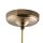 Suspension boule verre Ø 30 cm E27 en laiton antique ambre