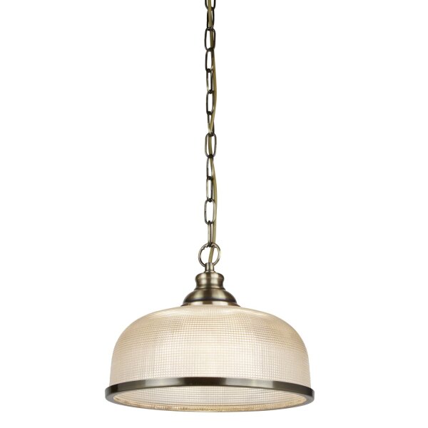 Suspension verre métal Ø 27 cm rond H : max. 1,2 m E27
