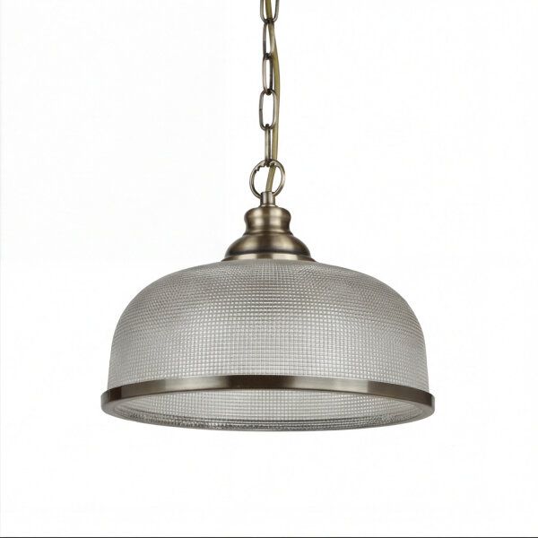 Suspension verre métal Ø 27 cm rond H : max. 1,2 m E27