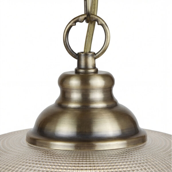 Suspension verre métal Ø 27 cm rond H : max. 1,2 m E27