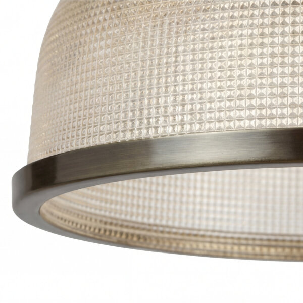 Suspension verre métal Ø 27 cm rond H : max. 1,2 m E27