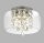 Plafonnier salle de bain IP44 D : 28 cm verre 3x G9