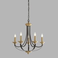 Lustre en bronze Ø 58 cm 5-flamme E14 métal