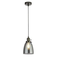 Lampe à suspendre E27 Ø 14 cm Noir Gris...