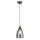 Lampe à suspendre E27 Ø 14 cm Noir Gris Verre fumé étroit