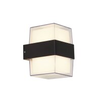 Applique murale LED extérieure Up Down IP44 noir...