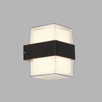 Applique murale LED extérieure Up Down IP44 noir...