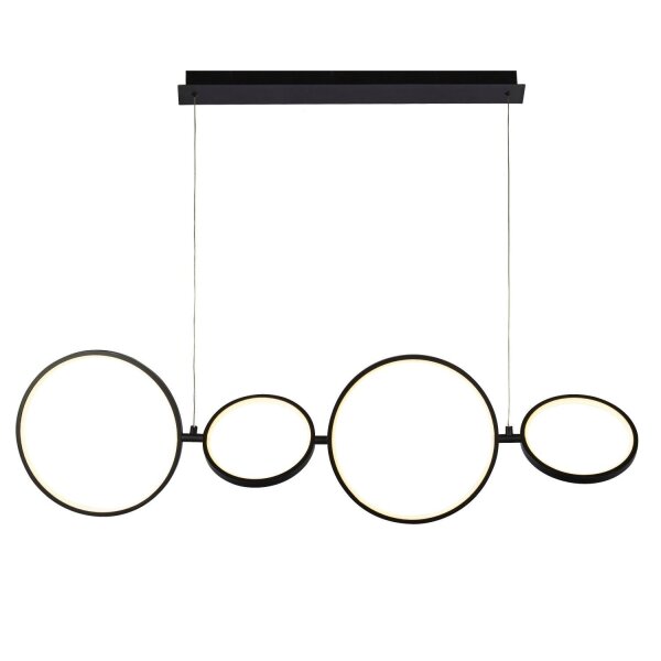 Suspension LED noir blanc L : 109 cm grand 3000 K