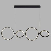 Suspension LED noir blanc L : 109 cm grand 3000 K